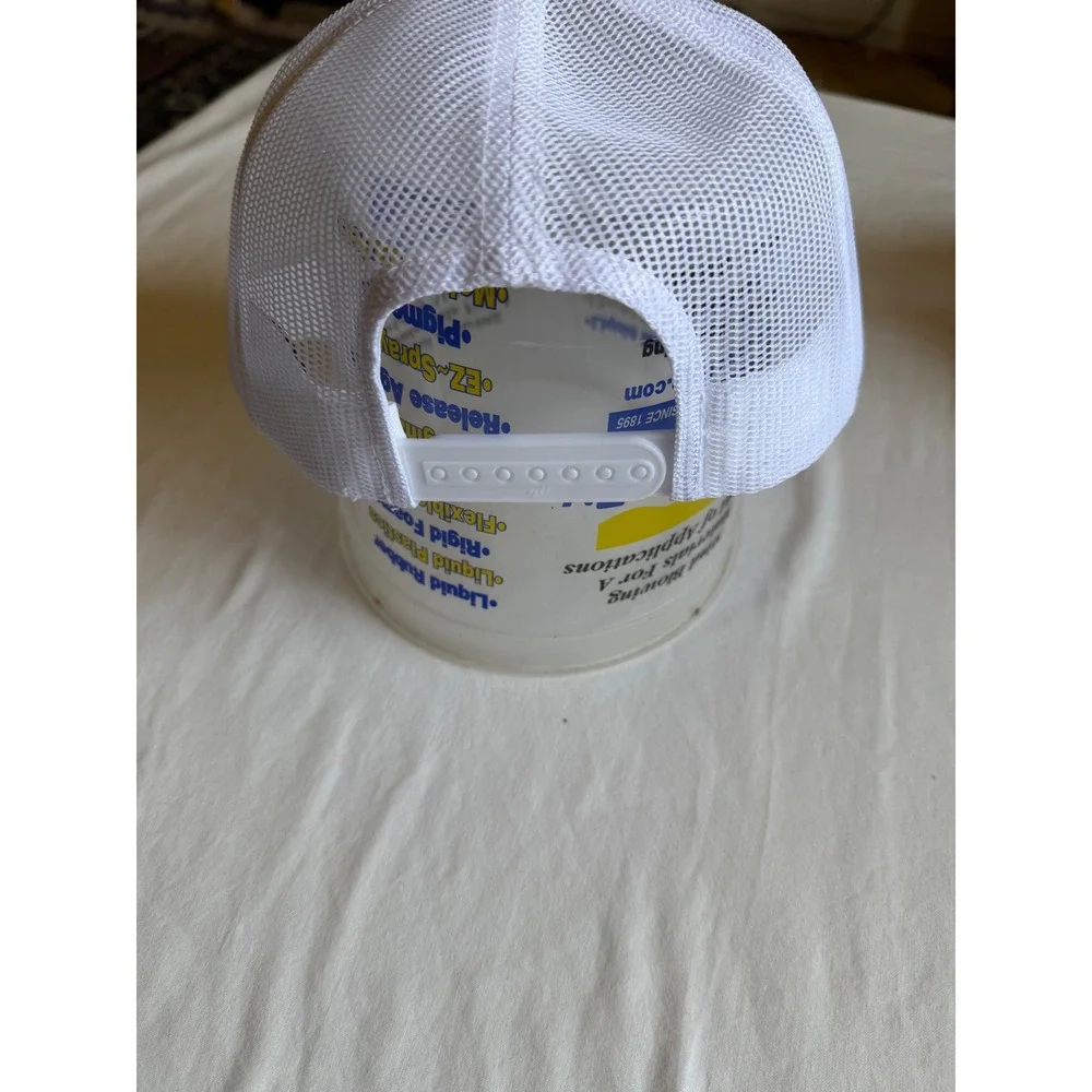 Yupoong The Classics Trump Snapback Trucker Hat White Black Embroidered Cap